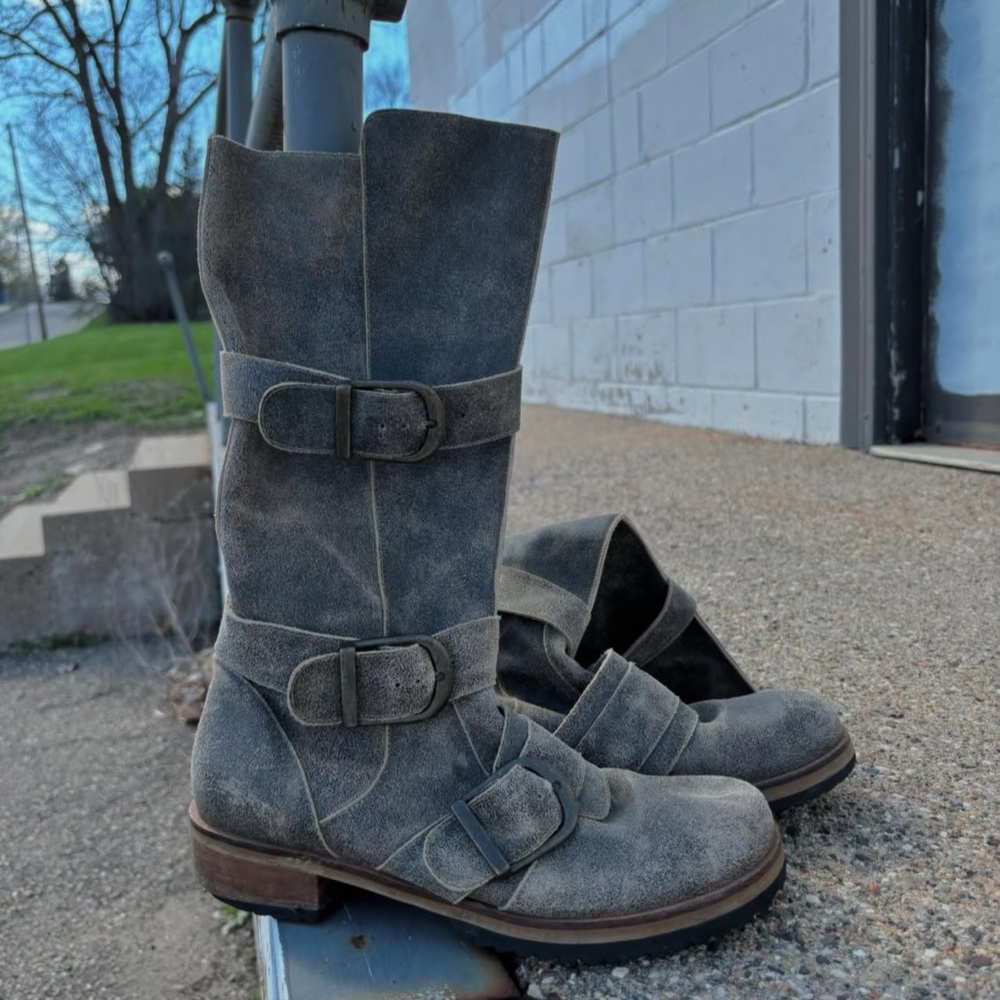 Gee WaWa Leather Moto Boots - Picture 3 of 5